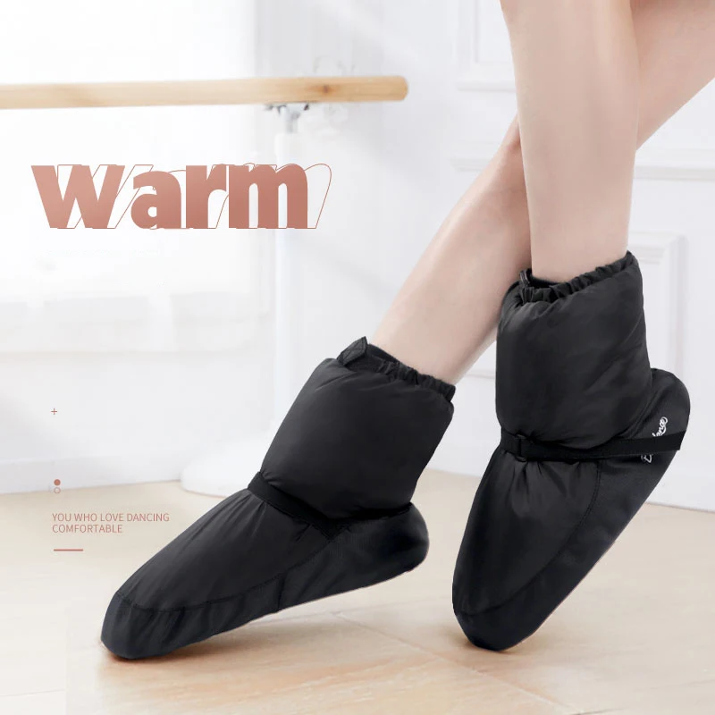 Ballet Shoes Dance Boots Warm Ballet Boots Dance Shoe Winter Boots Warm Up Training Shoes