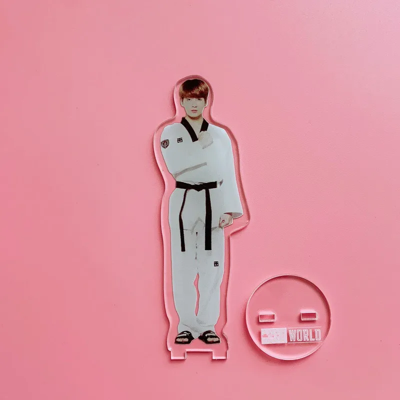 JK KPOP Bangtan мальчики акриловая прозрачная стоящая фигурка кукла Настольный Декор Jimin JUNGKOOK V RM JIN Dream Glow Up - Цвет: JK