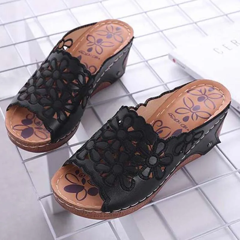 

Women's Sandals Platform Shoes Woman Summer Fashion Female Shoes Slip On Wedge Sandals Heel Women Shoes Ladies Chaussures Femme