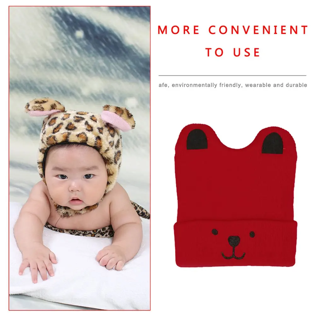 

Baby Hat Bear Warm Knitted Baby Winter Hat Cap Bonnet Kids Hat Boy Girl Caps Cartoon Cap Children Wool Hat