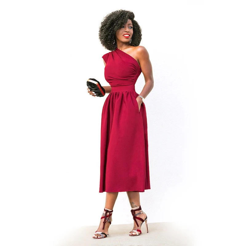 Женское асимметричное платье однотонное облегающее из натуральной кожи осень 2019