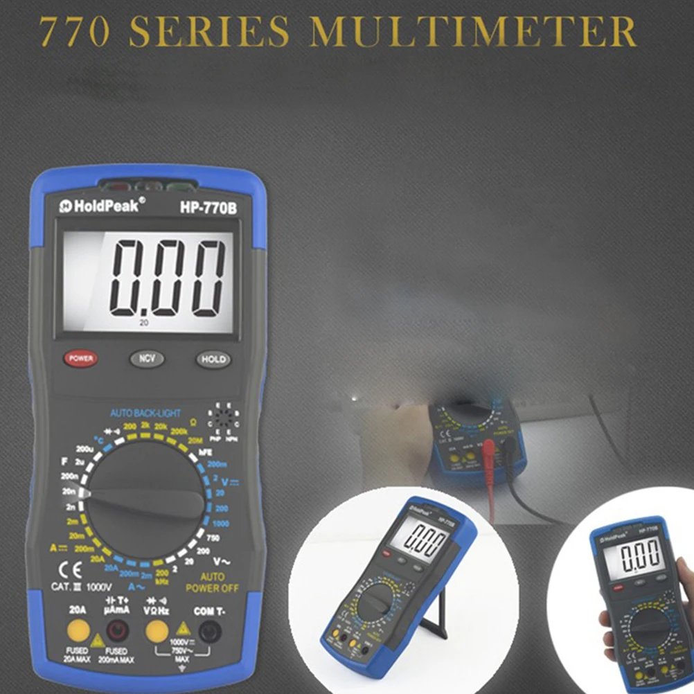 Мультиметр Φ Высокоточный Вольтметр Амперметр Ом тестер ручной Точный точный