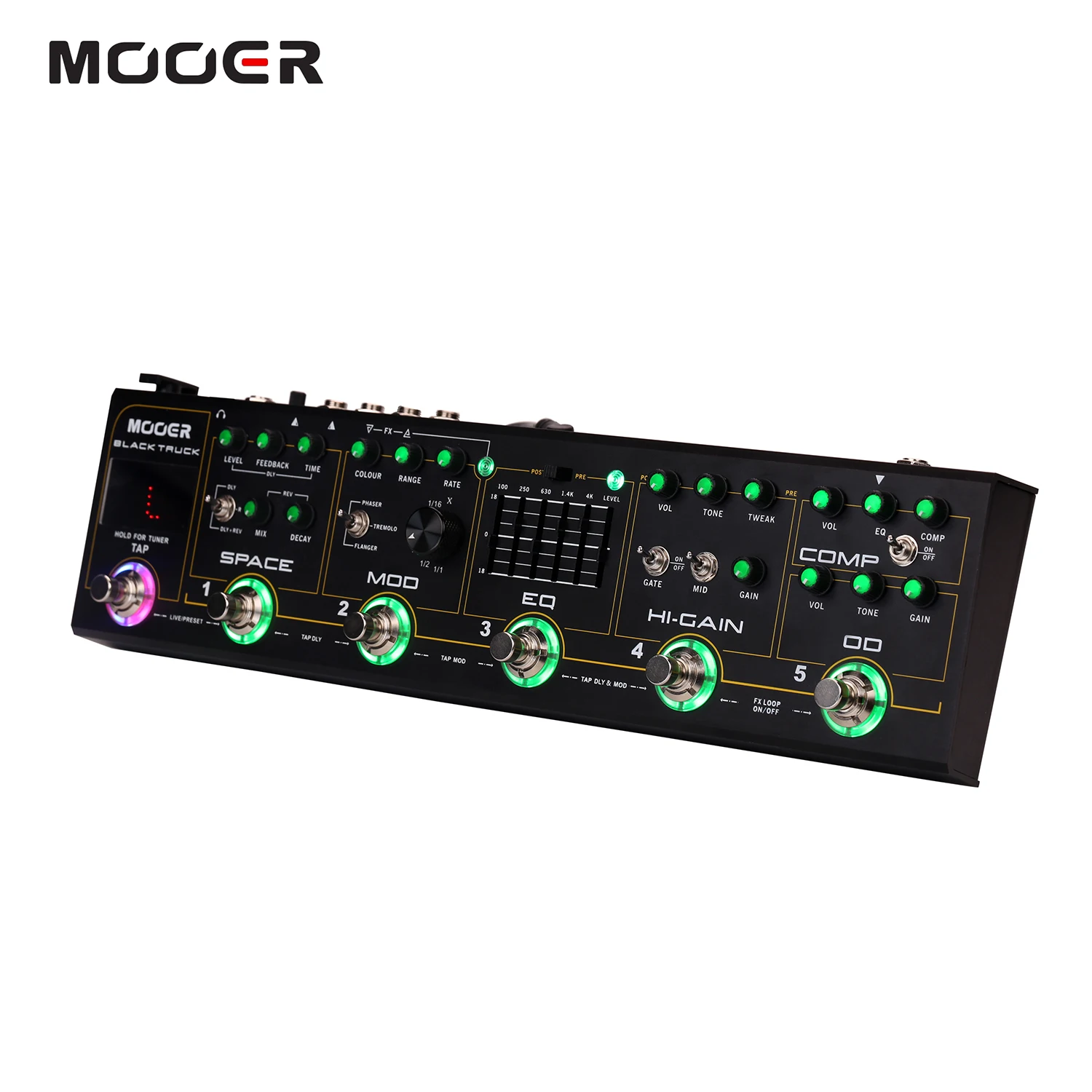 MOOER черный грузовик 6-in-1 комбинированный педаль для гитары создания спецэффектов