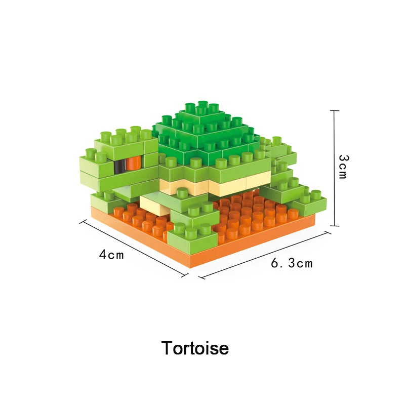 Животное строительные блоки серии мелкие частицы совместим со всеми Брендовая