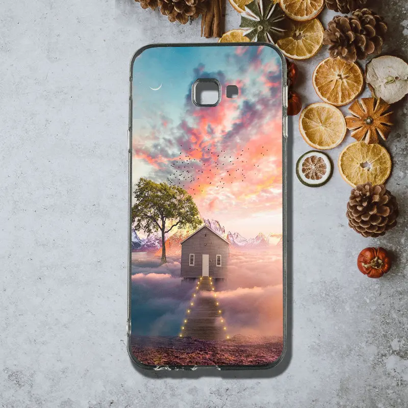 Природа лес дом чехол для телефона из мягкого силикона ТПУ с рисунком мобильный чехол для телефона для samsung Galaxy A3 A5 A7 J1 J2 J3 J4 J5 J6 J7 J8 в виде ракушки