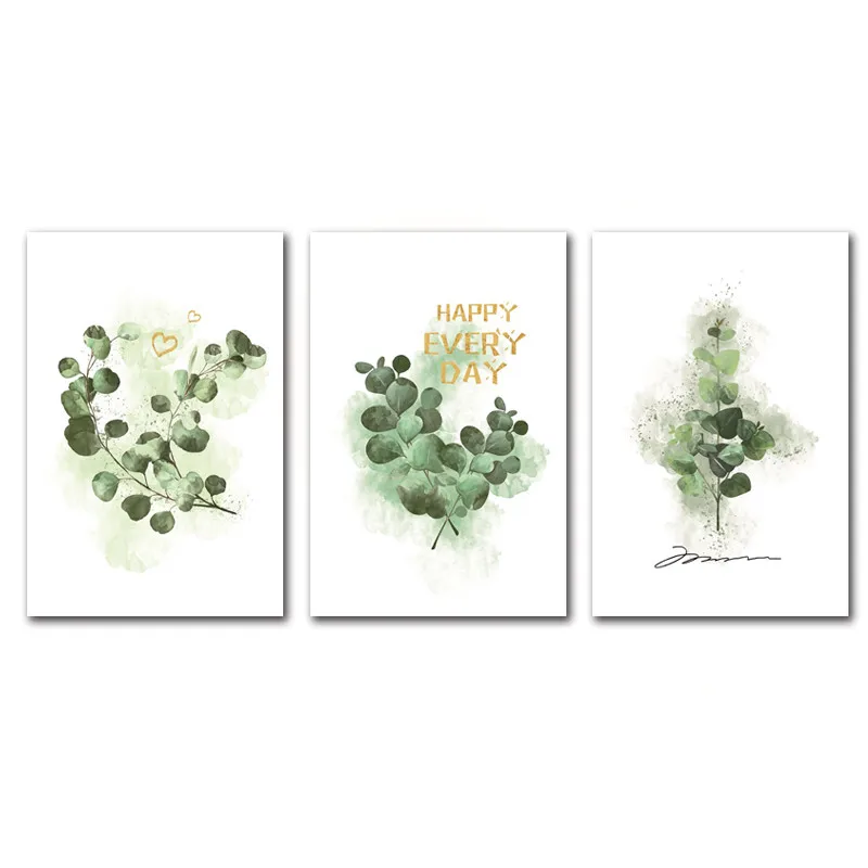 

Plant Painting Leaves and Letter Poster Modern Home Decorative Painting for Home Living Room Bedroom Wall Art Decoration