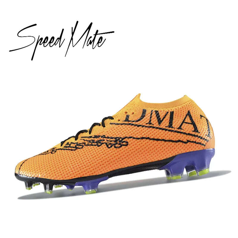 

SPEEDMATE FG Superfly ботинки водонепроницаемые мягкие дышащие футбольные бутсы уличные спортивные Flywire тренировочные бутсы кроссовки