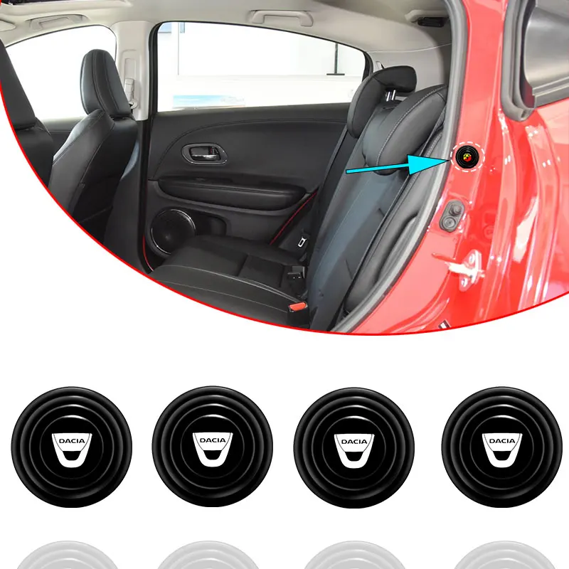 

4pcs Car Door Shock-absorbing Cushioning Anti-collision Pad for Dacia Duster Sandero Stepway 2021 Dokker Logan Car Accessories