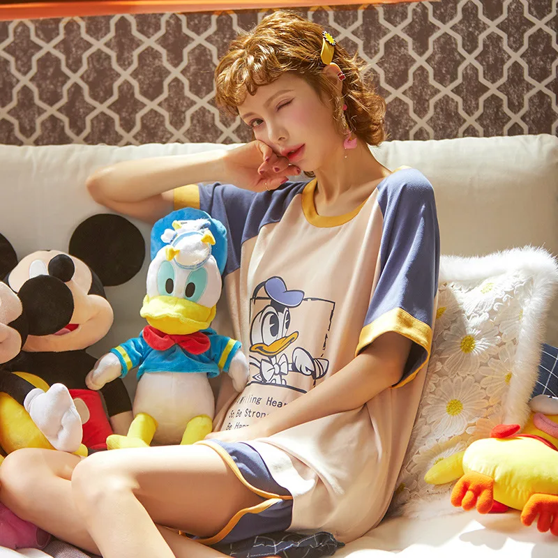 Женские летние пижамы с милыми кошками короткие шорты для сна рисунком из