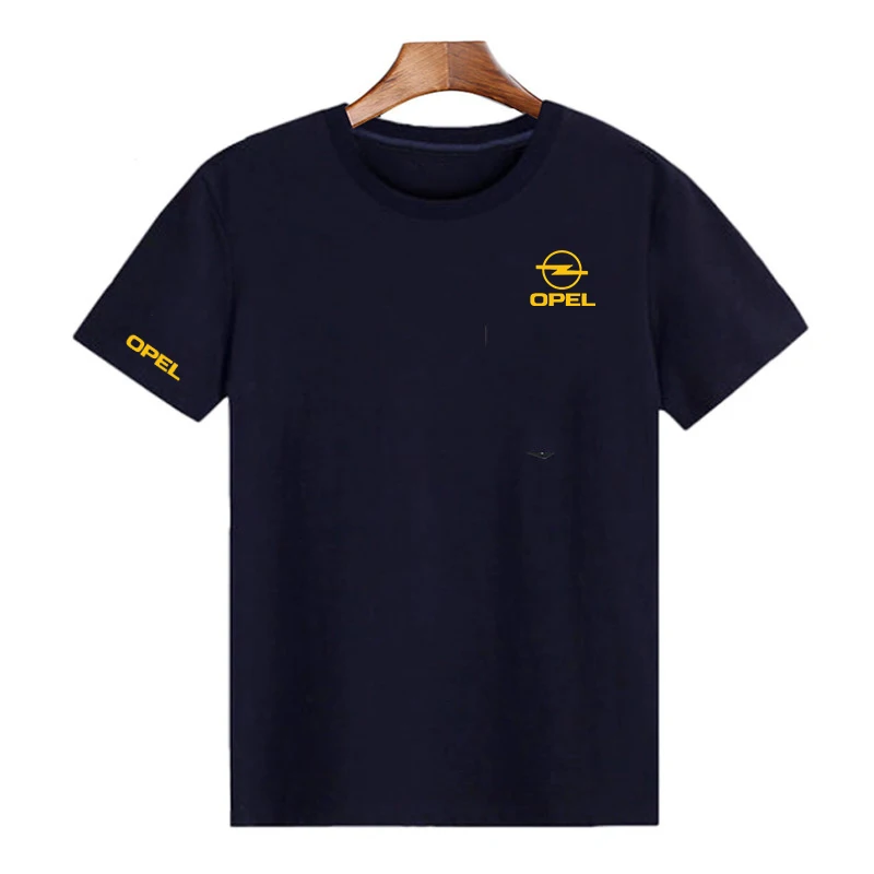 

New Short Sleeve T Shirt Men Summer Loose Tshirt Opel Car Logo Fashion Clothes Size S-4XL O NECK Top Hip Hop Punk Tees G