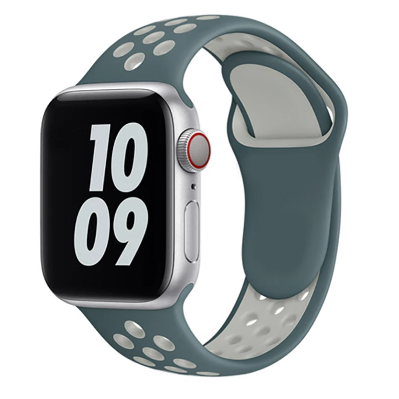 

Silicone Strap For Apple Watch band 44mm 40mm 38mm 42mm Rubber belt smartwatch wristband Sport bracelet iWatch serie 3 se 4 5 6
