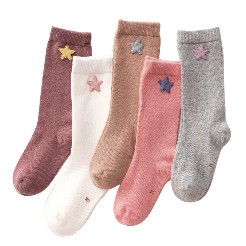 

Мультяшные детские длинные носки средней длины милые Мультяшные принцессы для девочек гетры носки детские до колена хлопковые носки для де...