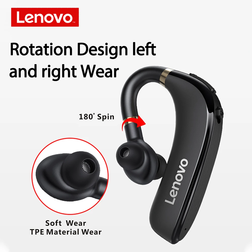 Беспроводные наушники Lenovo гарнитура с микрофоном Bluetooth 5 0 батарея 160 мАч время