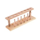 1 шт., деревянная стойка для пробирок с 6 отверстиями, диаметр 21 мм