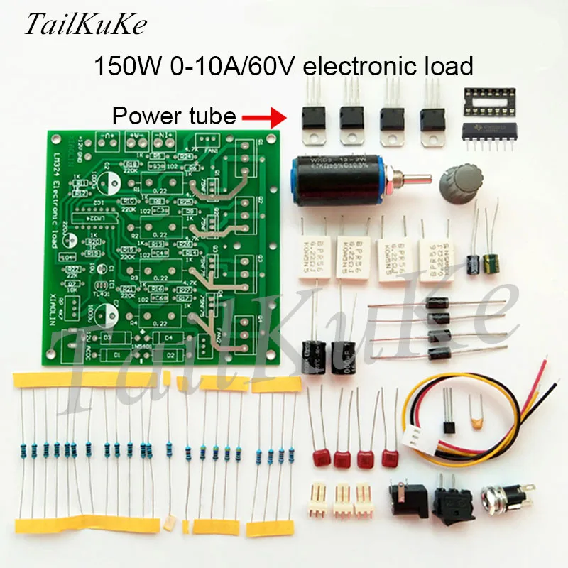 DIY LM324 электронная мощность нагрузки 150 Вт простой электронный набор нагрузки 72V2A/15V10A дизайнерский электронный