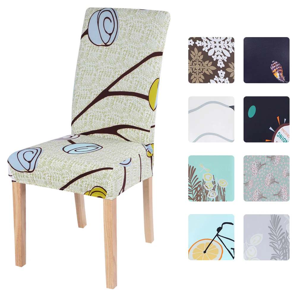 Спандекс Чехол для стула съемные моющиеся Чехлы столовой растягивающиеся