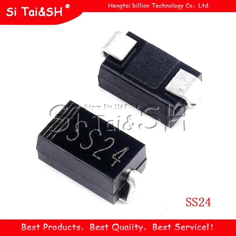 100 шт. диод Шоттки SS24 2A 40 V SMA SR240 DO 214AC SMD|Диоды| |