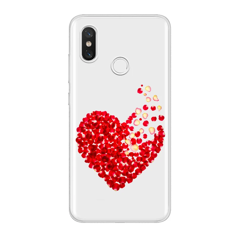 

ciciber Design love Heart Cover For Xiaomi MIX MAX 3 2 1 S Pro Phone Cases For Xiaomi A2 A1 9 8 6 5 X 5C 5S Plus Coque Soft TPU