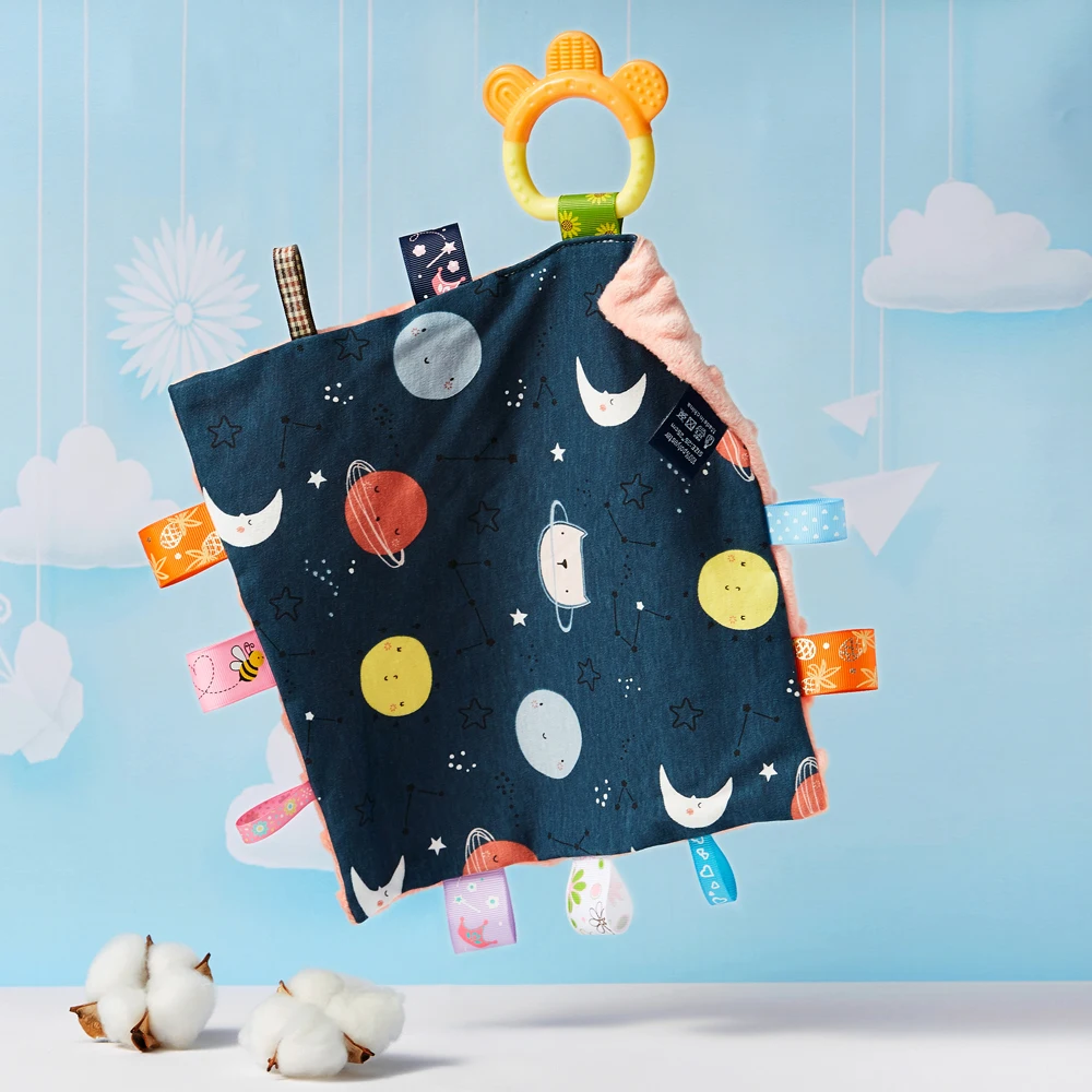 

Baby Comforter Security Blanket Appease Towel Soft Cotton Infants Safety Sleeping Cuddle Cloth Handkerchief Burp Newborn Items