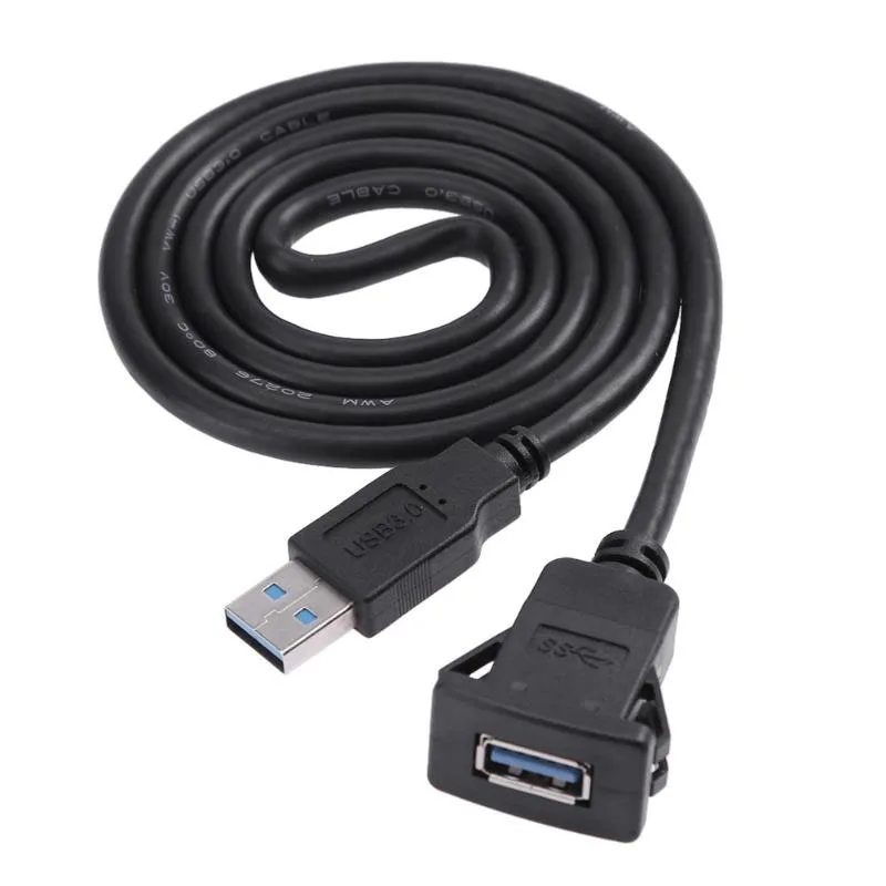 В автомобиле USB 3,0 Заподлицо Гнездо удлинитель Кабель для автомобиля Лодка Грузовик