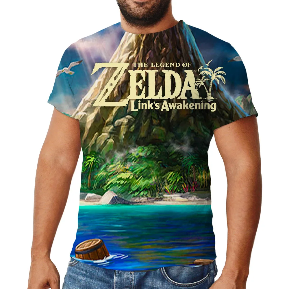 

zelda 2021New Boy Girl Kids Game Zelda Fashion Men Women Children 3D Printed T Shirt Summer Short Sleeve Casual Cool Tops Tee