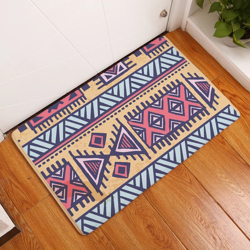 Zeegle в этническом стиле Стиль входная дверь моющийся коврик для пола кухни Non-slip