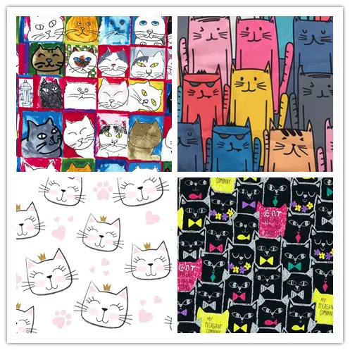 

90*145 см полиэстер мультфильм водоотталкивающая композитная ткань с принтом Лоскутная Ткань DIY шитье материал для стеганых изделий сумка для...