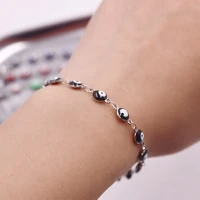 turkish eye stainless steel bracelets for women silver color round evil eye enamel bracelets on the hand 19 5cm7 58 long