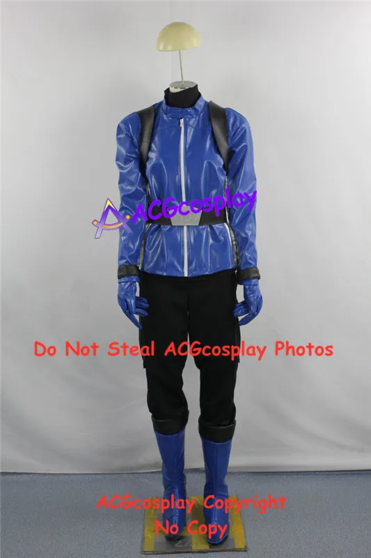 

Tokumei Sentai Go бустер Iwaskai Ryuuji синий бустер косплейный костюм acgcosplay Костюм включает накладки