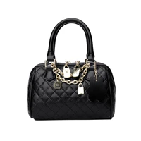 pu leather women shoulder bag new designer luxury top handle handbags fashion black white purse messenger crossbody