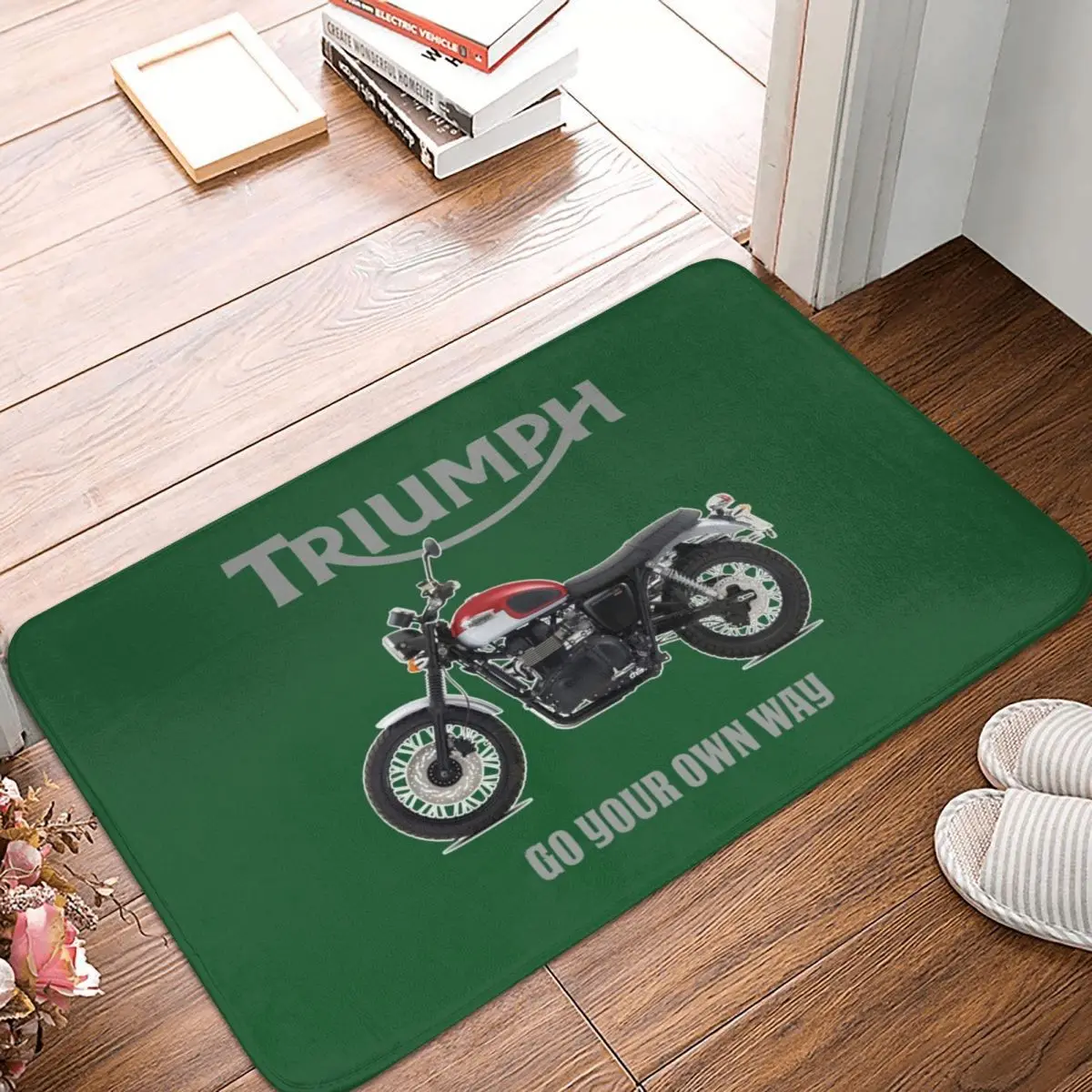 

Door Mat Triumph Designs By Fashion Therapy Polyester Rug Carpet Bathmat Non-slip Water Oil Proof Entrance Living Room Home