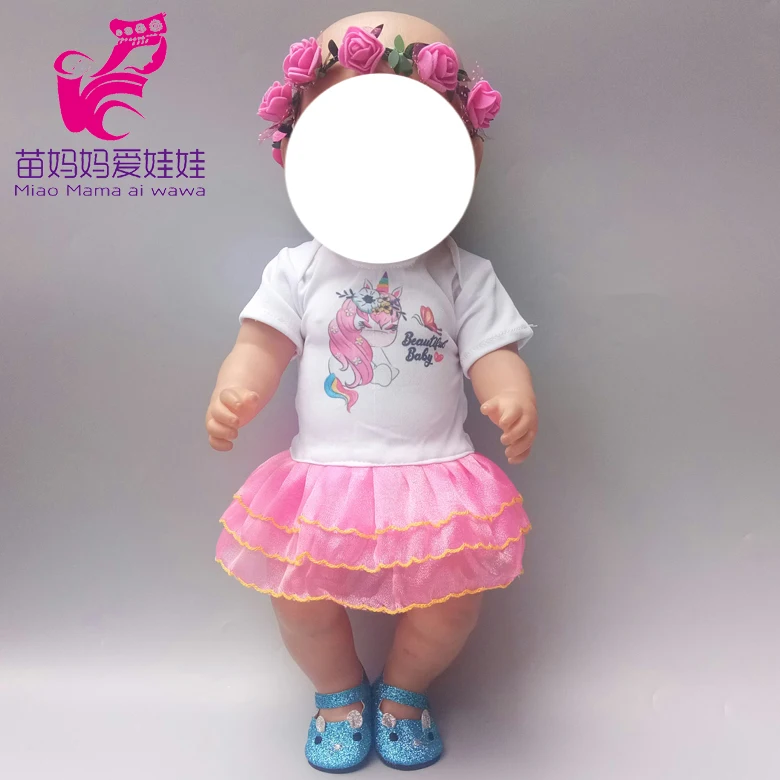 Одежда для куклы-младенца, штаны, рубашка, юбка-пачка для 1" 45 см, кукольная одежда, набор игрушек, одежда для детей, подарок для девочек