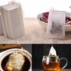 Пищевое ситечко из мешок сетчатого фильтра хлопка и льна для заварки пряный кофе трав, бамбуковый угольный пакет для супа