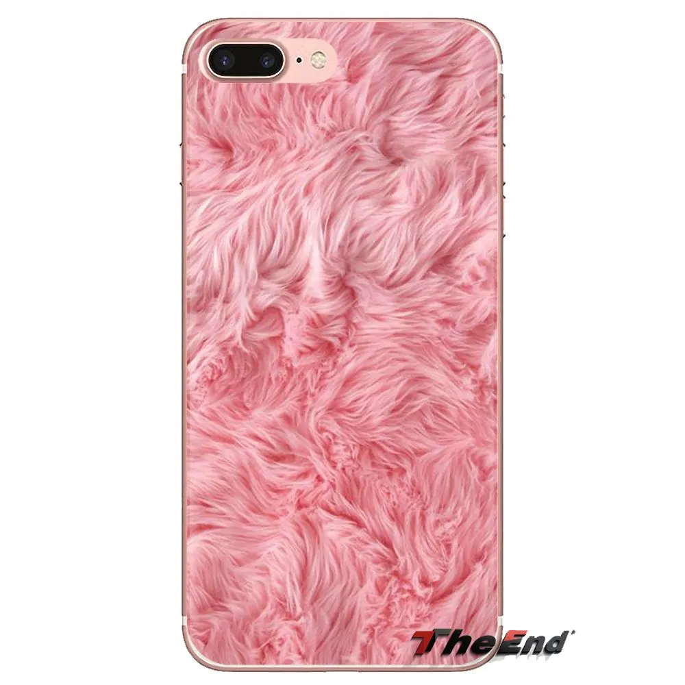 Phone Shell Cover Fluffy fur pink Print Sweet For Huawei G7 G8 P7 P8 P9 Lite Honor 4C 5X 5C 6X Mate 7 8 9 Y3 Y5 Y6 II 2 Pro 2017 |