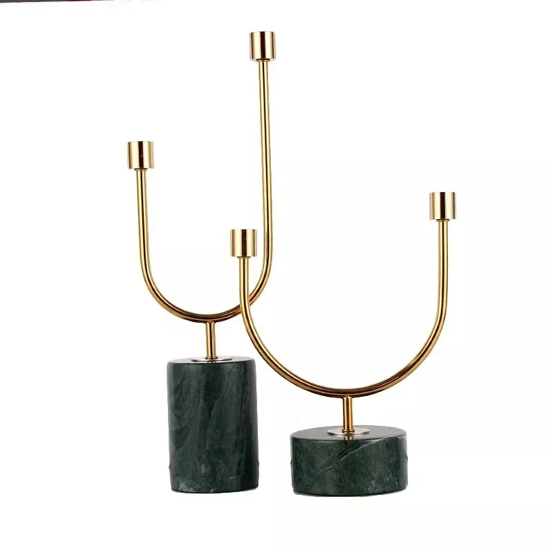 

European Retro Candle Holders Table Wedding Wedding Props U-shaped Candlestick Home Romantic Gifts Candlelight Dinner Bb50