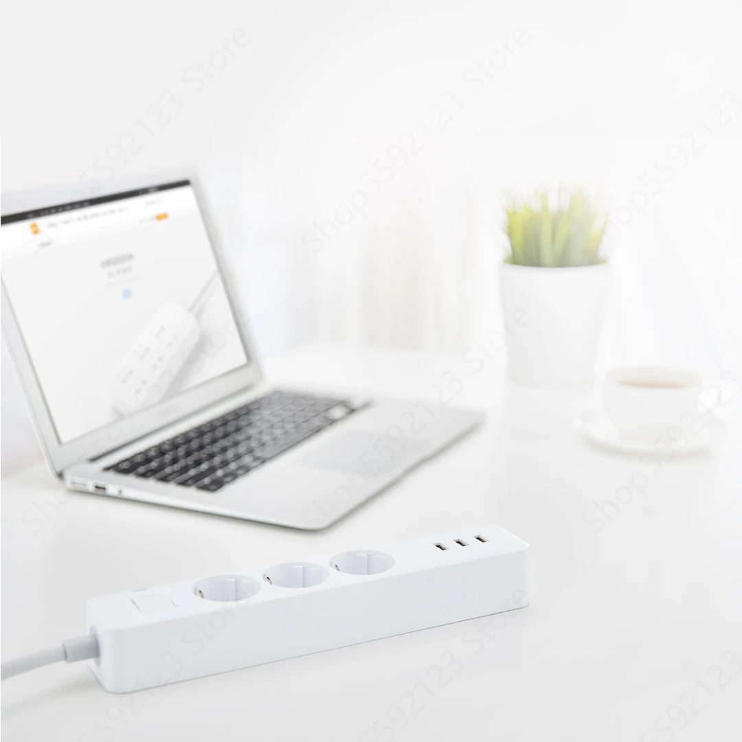 Xiaomi Mi Power Strip Поставка с 3 портами и платой расширения USB подходящая для дома офиса
