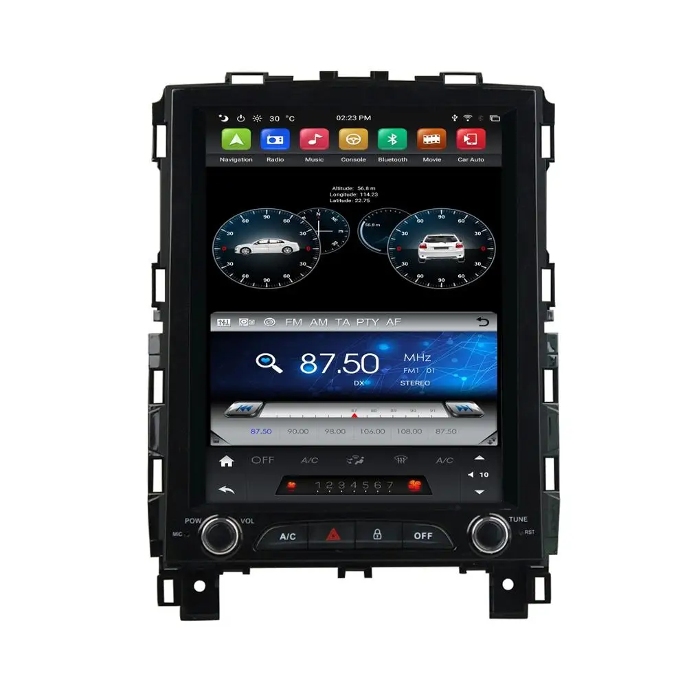 Автомагнитола Tesla Style DSP PX6 4 Гб + 64 ГБ Android 9 0 dvd плеер для Renault Megane Koleos 2016 2019 GPS