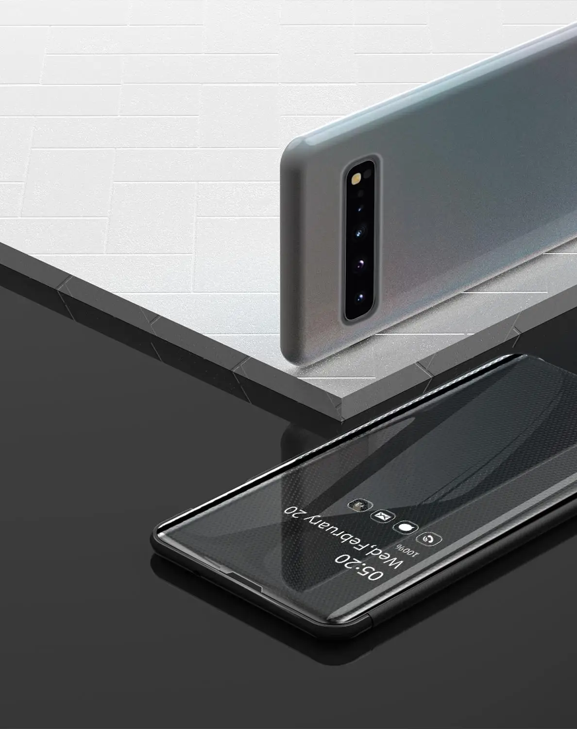 Smart Mirror Protective Filp Case For Samsung S10 5G S10E 10 9 8 Plus S7 Edge Note Pro J6 A6 A70 A50 A40 A30 Cover |