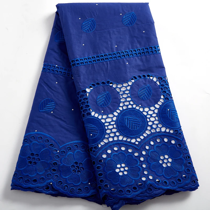 

African Lace Fabrics 2021 High Quality New Mint Green Swiss Voile 100 % Cotton Sweing Embroidery Fabrics Dresses For Women A2483