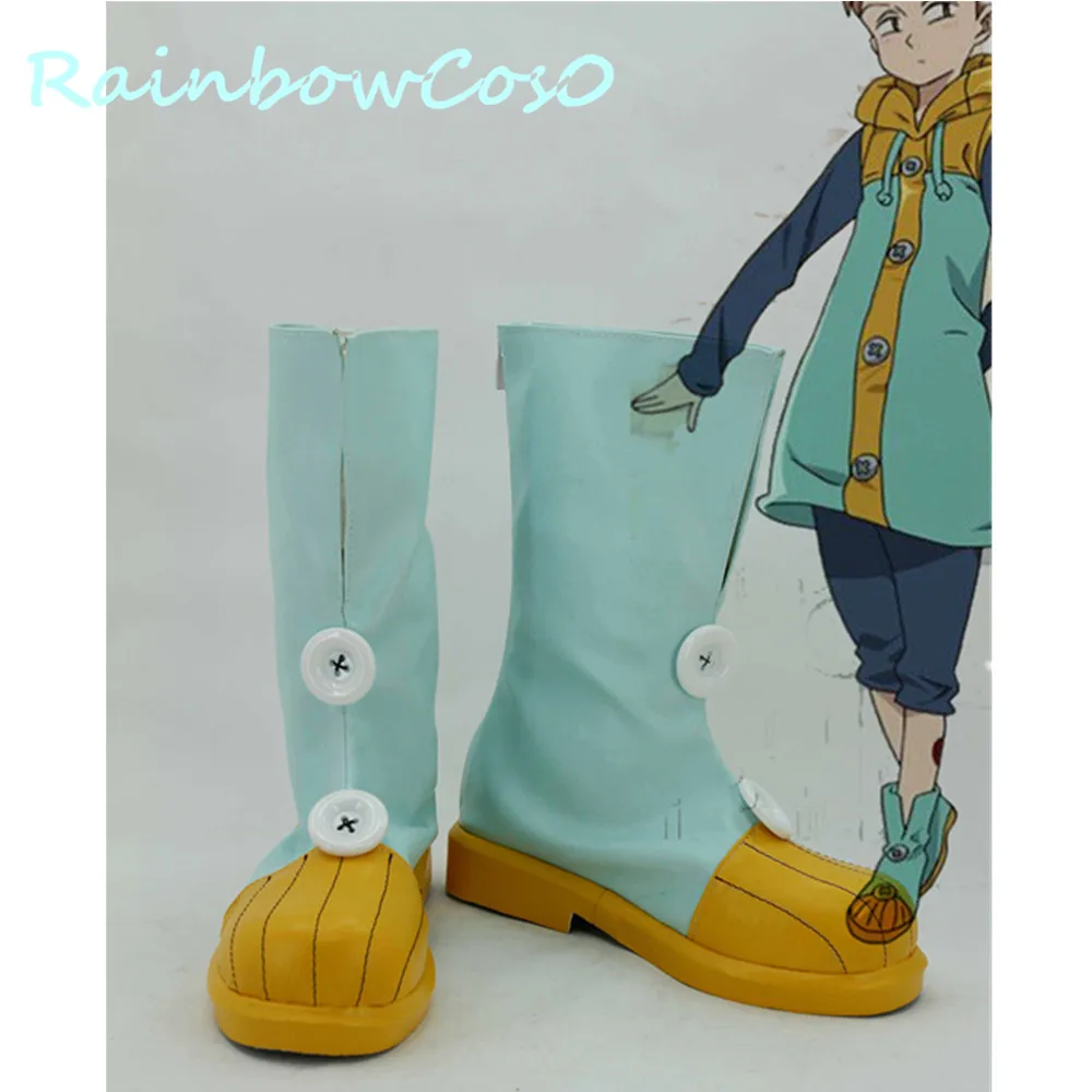 

Обувь для косплея короля семи смертных грехов Сапоги аниме Хэллоуин RainbowCos0