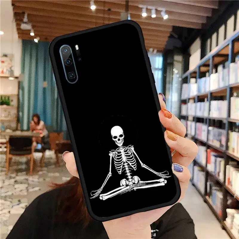 

Funny skull cool design Phone Case For huawei p30 p40 p20 lite pro p smart 2019 2020 nova 6 7 se pro 5t coque