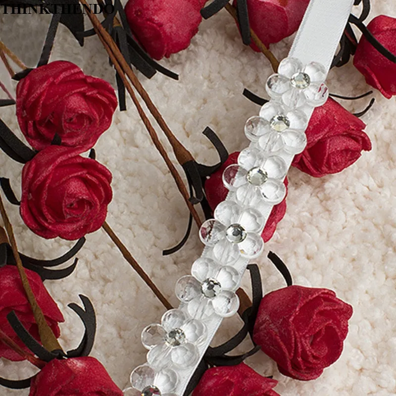 Women Bra Strap Flower Rhinestone Decoration Invisible Elastic Shoulder Straps for Bridal Wedding Party |