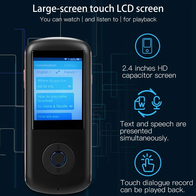 Ams умное устройство для переводчика голосовых языков двусторонняя иностранная