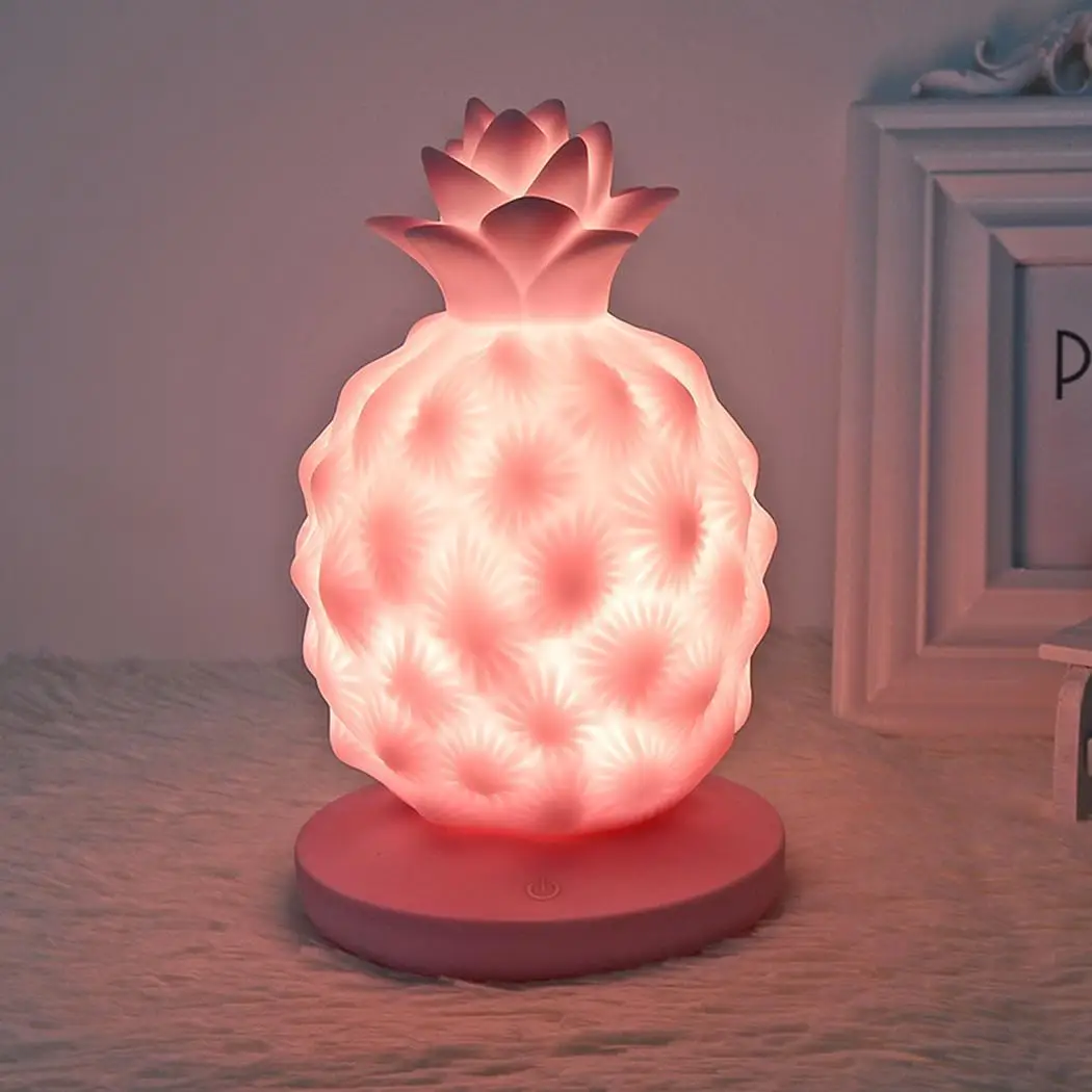 Creative pineapple LED touch USB charging rechargeable very convenient night light Drop shipping