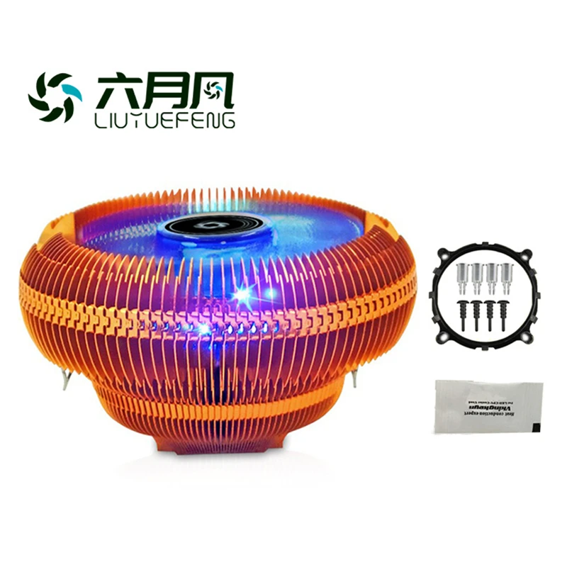 

LIUYUEFENG MINI CPU Cooler Radiator 90mm Efficient Quiet Fan For intel LGA 775 1150 1151 1155 1200 For AIO and M-ATX Cooling