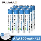 Перезаряжаемая батарея PUJIMAX AAA 300 мАч 1,2 в для камеры микрофона фонарика триммера для волос защита от короткого замыкания