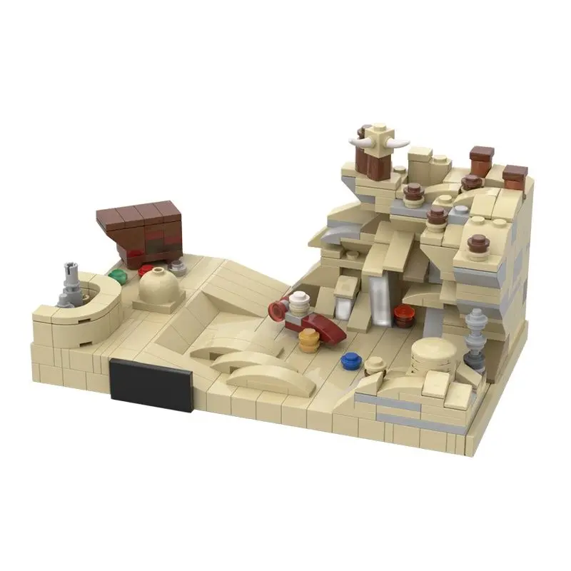 

MOC Space Wars Lars' Home Building Blocks Bricks Single Desert House Model Kids DIY Architecture Toys For Children Boys Gifts