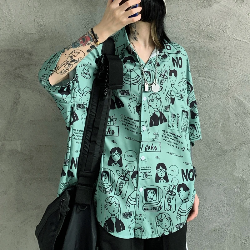 

Original pricing attributes female summer shirts printed cartoon widely in Japanese harajuku shirts with short sleeves