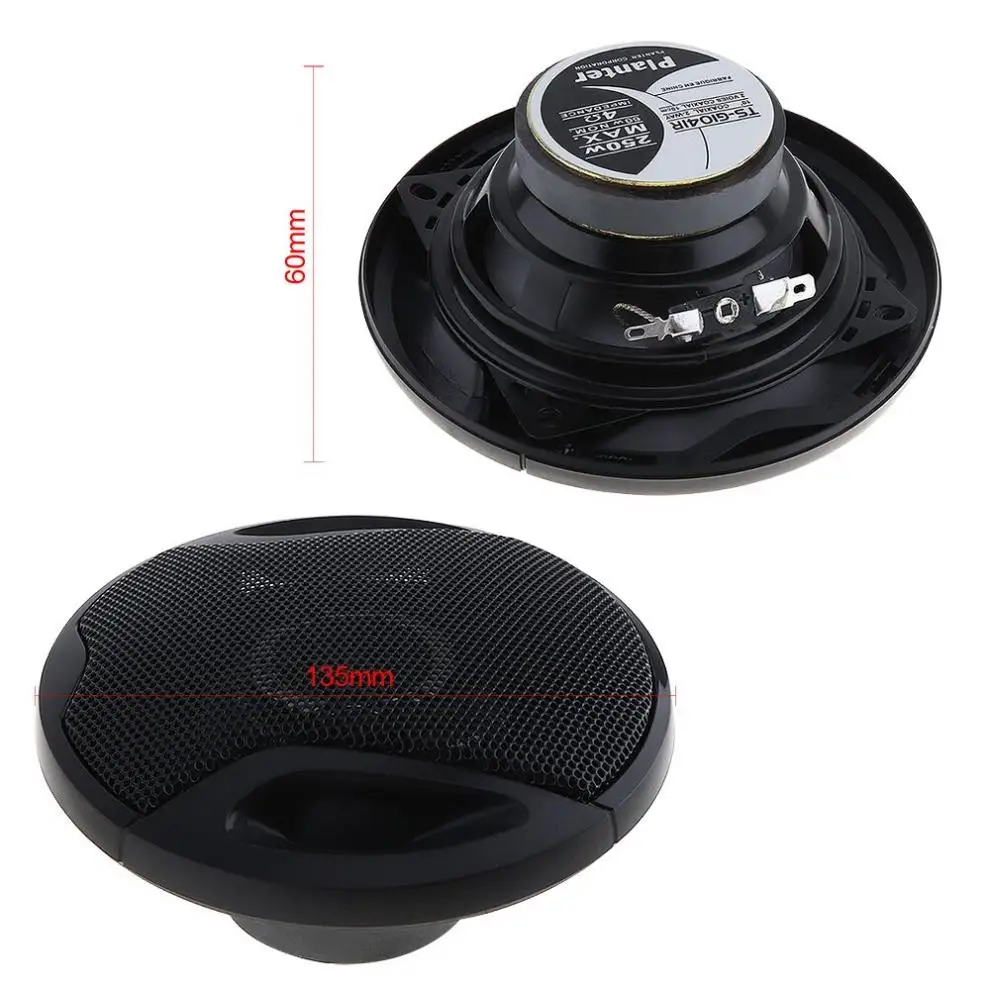 TS-G1041R 2 шт. 4 дюйма 250 Вт автомобильный Hi-Fi коаксиальный динамик дверь автомобиля