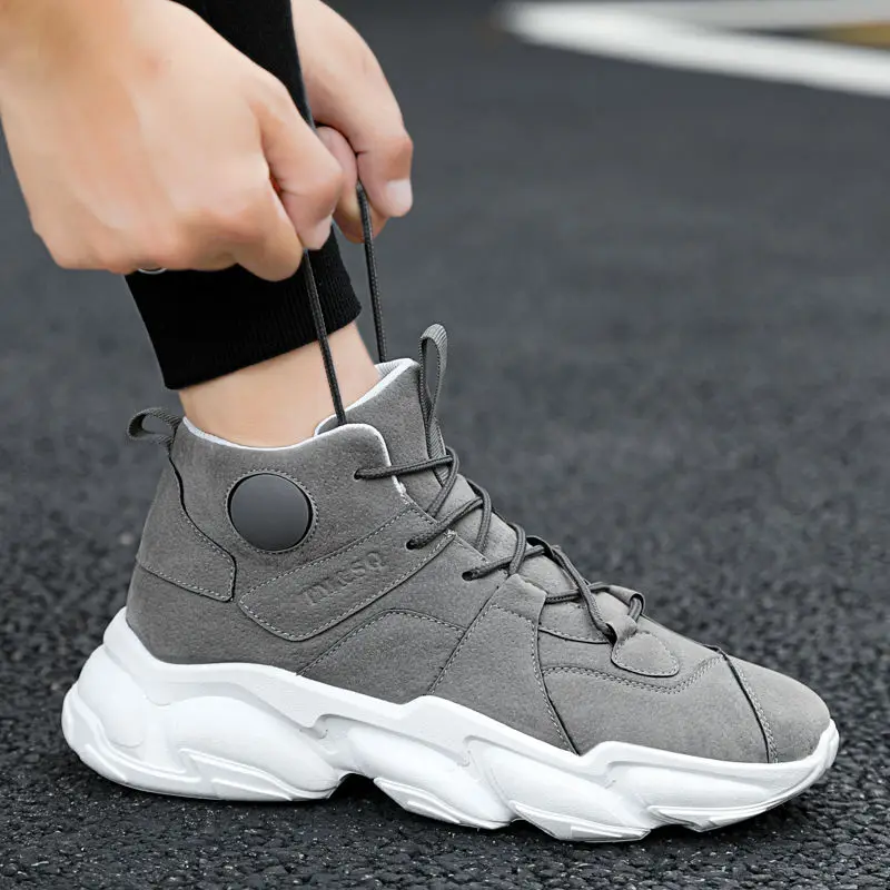 

Мужские кожаные ботинки, черные водонепроницаемые военные ботинки на шнуровке, легкие мужские ботильоны, повседневные кроссовки для осени ...